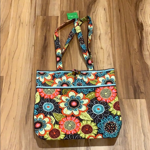 Vera Bradley Handbags - NWT! Vera Bradley Flower Shower Tote